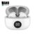 Fone de ouvido Bluetooth In-ear sem fio WB Mini IO TWS Branco com Display Digital, 20 horas de bateria, proteção IPX4, alta definição com Super Bass, Compacto e com controle sensível ao toque
