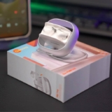 Fone de Ouvido Bluetooth TWS Basike G20-H Estéreo, Toque Sensível, 6h de Música, Bateria Recarregável, Bluetooth 5.4 (Branco)