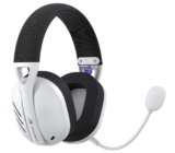 Fone de Ouvido Headset Gamer Havit Fuxi-H3 White Black, Com Fio e Sem Fio, Wireless 2,4GHz, Bluetooth, Cabo USB-C, Cabo 3,5mm. Surround, Baixa Latência, Quad-Mode