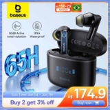 Fone Sem Fio Baseus Bowie 30 Redução de Ruído 50dB