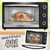 Forno Elétrico Britânia 44L Preto Dupla Resistência 1500W BFE44P 127V