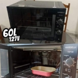 Forno Elétrico De Bancada Nardelli 60litros Top60 Black 110v Cor Preto 127V