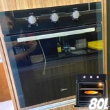 Forno Elétrico Embutir 80L LIVA Midea 220V, Preto
