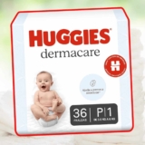 Fralda Huggies Dermacare Tamanho P – 36 Fraldas Descartáveis com Tecnologia Avançada para Pele Sensível, Absorção Rápida e Proteção contra Assaduras por até 12 Horas