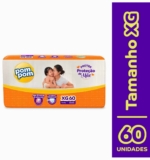 Fralda Pom Pom Protek Proteção de Mãe Hiper XG 60 Unidades