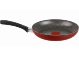 Frigideira Rochedo Facilita Vermelho 30cm com Antiaderente Resist – Limpa Fácil e Dura Mais, reforçado com partículas minerais, Thermo-Sinal e Cabos Reforçados