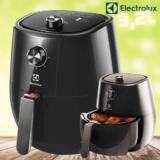 Fritadeira Air Fryer Sem Óleo Electrolux Efficient, 3.2 Litros, 1400W, 127V, Preto – EAF10