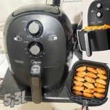 Fritadeira Airfryer Sem Óleo 5,3L,220V, 1700W Preto FRB50P, Midea