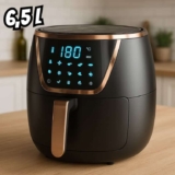 Fritadeira Eletrica Air Fryer 6,5l Preto 1500w 127v Ecrã Lcd