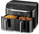 Fritadeira Elétrica Air Fryer 8L 2 Gavetas 127V 1800W Preto Multi – GO219
