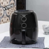 Fritadeira elétrica air fryer Wap sem óleo 4 litros 1500W Preta 220V