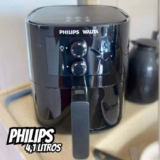 Fritadeira Elétrica Airfryer Philips Walita hd9202 Grill Edition Sem Óleo 1400W Preta 220V