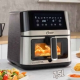 Fritadeira Inox Diamondtech Oster 7,5l Com Visor Transparent