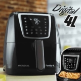 Fritadeira Sem Óleo Air Fryer Digital 4L, Mondial, Preto, 1500W – AFN-40-DI