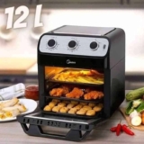 Fritadeira Sem Óleo Ovenfryer 12L Midea FFA20P1 110V Preto