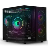 Gabinete Gamer DT3 HyperFlow, super compacto, tipo aquário em vidro temperado, Refrigeração Otimizada; M-ATX/Mini-ITX