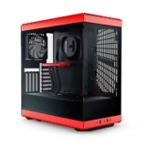 Gabinete Gamer Hyte Y40, Mid Tower, ATX, Vidro Temperado, 2x Fans, Preto e Vermelho – CS-HYTE-Y40-BR