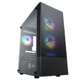 Gabinete Gamer Ninja Hive, Mid Tower, Vidro Temperado 3 Fans Cor Preto