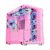Gabinete Gamer Rise Mode Galaxy Glass, Mid Tower, Lateral e Frontal em Vidro Temperado, Rosa – RM-GA-GG-PK