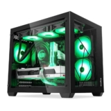 Gabinete Gamer Segotep Lumi II, Mini Tower, M-ATX, Lateral e Frontal em Vidro Temperado, preto – SEG-CASE-LUMI2B-WW