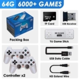 Game Stick Y6 128GB c/ 2 Controles Wireless