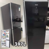 Geladeira Bb41 Black Glass 397l A+++ 60cm Panasonic Cor Preto 110V