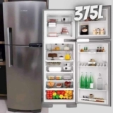 Geladeira Brastemp Frost Free Duplex 375L Inox com – 220V