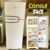 Geladeira Consul Frost Free Duplex 340 Litros Branca Com Pra