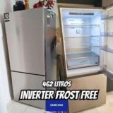 Geladeira Duplex Inverse Evolution SmartThings Samsung RB50 Inox 462L 127V