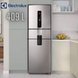 Geladeira Electrolux Frost Free Inverter 409L Água na Porta AutoSense cor Inox Look (IW45S) 127V
