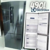 Geladeira Electrolux Frost Free Inverter 490L com AutoSense Inverse Black Inox Look (IB7B)