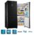 Geladeira Panasonic Frost Free Inverter 2 Portas BB53 425 Litros Black Glass