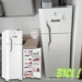 Geladeira/refrigerador Frost Free 310 Litros Branco (tf39)