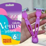 Gillette Venus Suave, Aparelho de Depilação Descartável com Aloe, 6 Uds