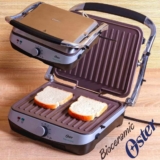 Grill Oster Bioceramic 2 Em 1, 110V, Inox, 1500W, CKSTPA4881