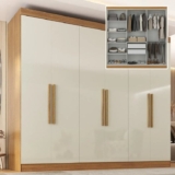 Guarda-roupa Casal 6 Portas 2 Gavetas Paris Ce