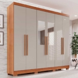 Guarda-roupa Casal com Espelho 6 Portas 2 Gavetas França – Espresso Móveis