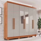 Guarda-roupa Casal com Espelho 6 Portas 2 Gavetas França – Espresso Móveis