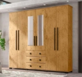 Guarda-roupa Casal com Espelho 6 Portas Araplac Malu