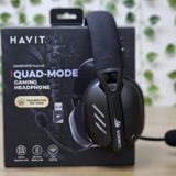 Havit Fone de Ouvido Headset Gamer Fuxi-H3 Black Com Fio e Sem Fio, Wireless 2,4GHz, Bluetooth, Cabo USB-C