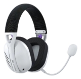 HAVIT Fone de Ouvido Headset Gamer FUXI-H3 Quad-Mode (com fio e sem fio, Wireless 2,4GHz, Bluetooth, Cabo USB-C, Cabo Auxiliar 3.5mm). Surround, Baixa Latência – Branco