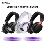 Headset Akko VERGE S9 Áudio 7.1 Quad Mode