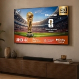Hisense Smart TV 4K 50″ Polegadas 50A6NV com Dolby Vision, HDR10, HLG, Dolby Gaming, Film Maker, DTS Virtual X, Compatibilidade Alexa e Google Home