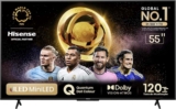 Hisense Smart TV UHD 4K Mini LED 55″ Polegadas 55U6N Google TV, Processador com AI, HDR10+, Dolby Atmos, Sports Mode, Game Mode Plus e Compatível com Alexa