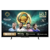 Hisense Smart TV UHD 4K QLED 75″ Polegadas 75Q6N Google TV com HDR10+, Dolby Atmos, Modo Esporte, Modo Jogo Plus e Compatível com Alexa