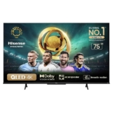 Hisense Smart TV UHD 4K QLED 75″ Polegadas 75Q6N Google TV com HDR10+, Dolby Atmos, Modo Esporte, Modo Jogo Plus e Compatível com Alexa