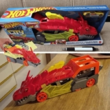 Hot Wheels City, Pista de Brinquedo, Reboque de Dragão com 1 Carrinho em Escala 1:64, Para Crianças a Partir de 3 Anos