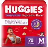 Huggies Fralda Roupinha Supreme Care M 72 Un