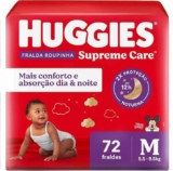 Huggies Fralda Roupinha Supreme Care M 72 Un