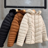 Jaqueta Feminina Puffer Bobojaco Capuz Nylon Forrada Até G4